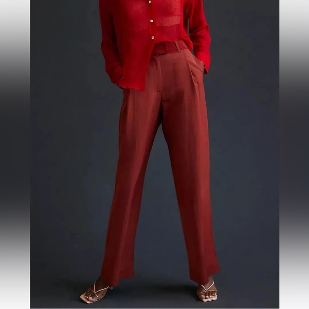Anthropologie Tiny‎ Noreen Wide Leg Trouser Pants Size 10 NWT Casual classic
